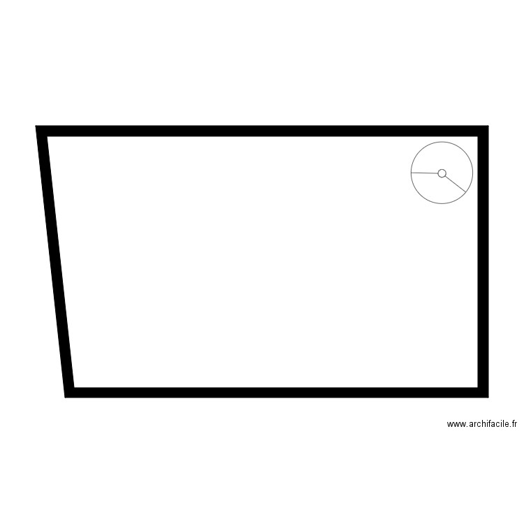 FULCRANT. Plan de 1 pièce et 62 m2