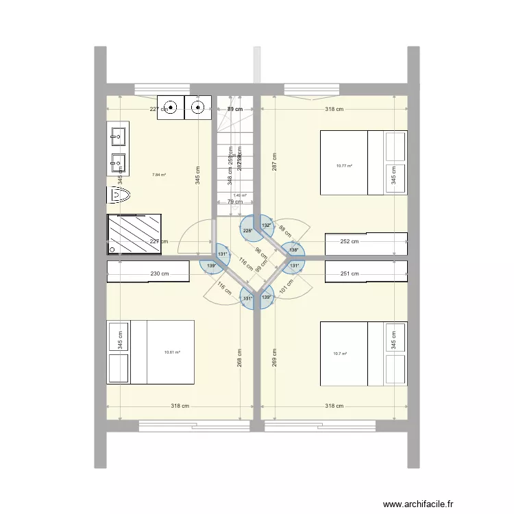 Maison Projet 5 - 85m2. Plan de 