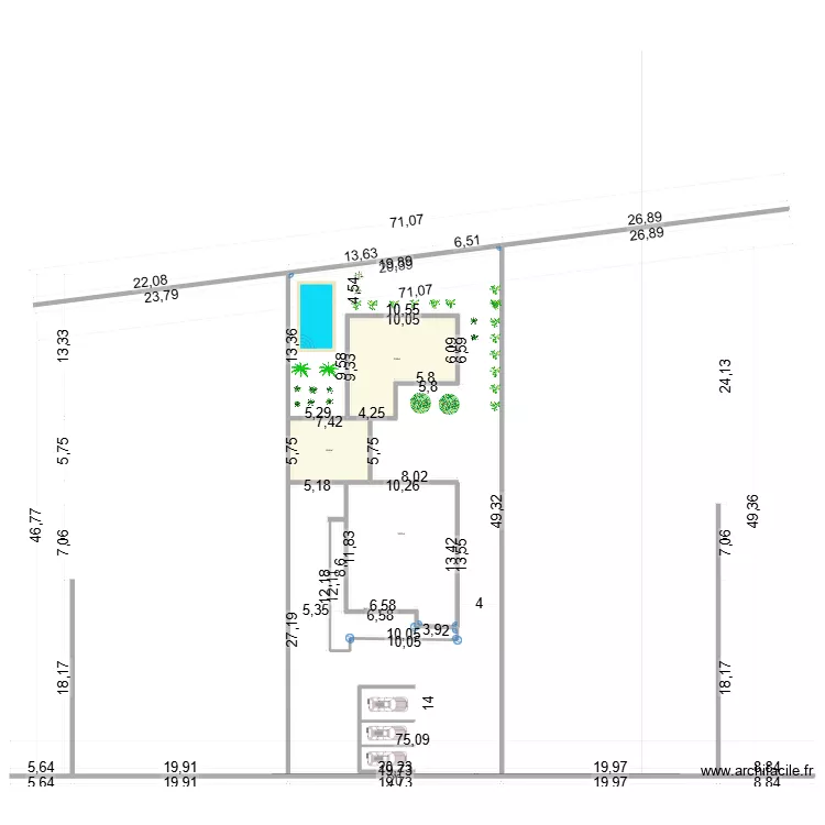 plan de masse maison en sigal v2. Plan de 4 Pièces et 920 m² plan de masse maison en sigal v2. Plan de 4 Pièces et 920 m²