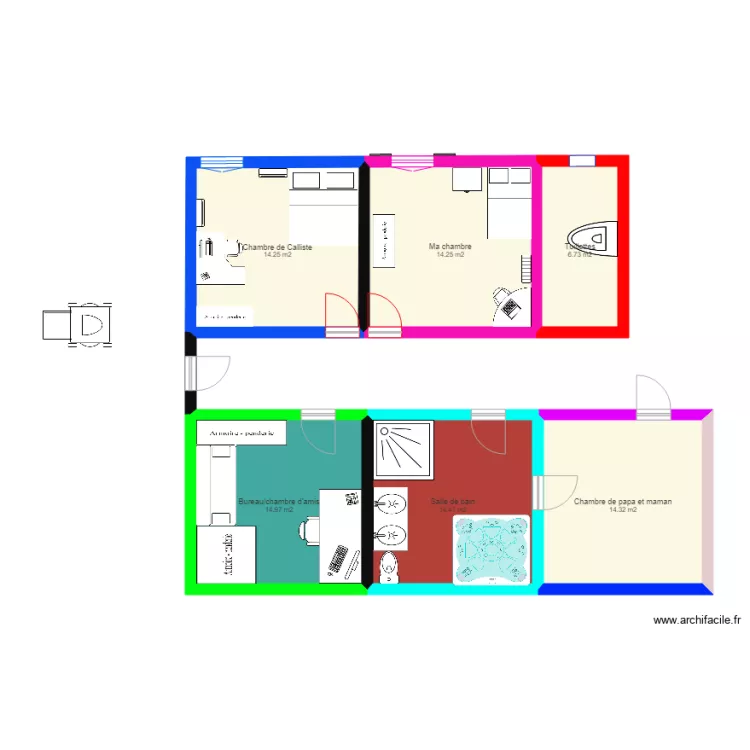 la maison de Lyanna. Plan de 