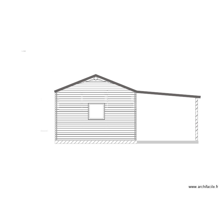 FACADE GAUCHE. Plan de 0 pièce et 0 m2