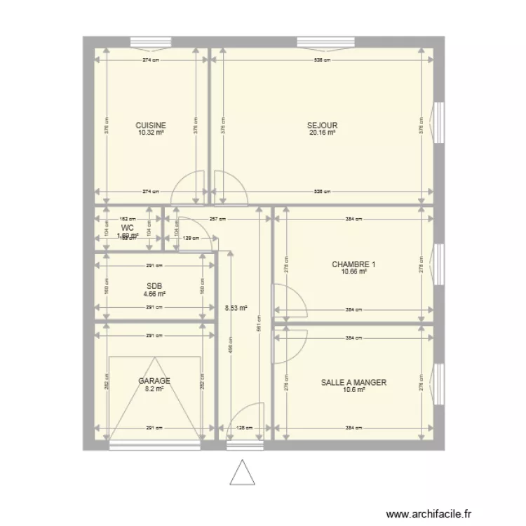 CIZERON Josiane maison. Plan de 