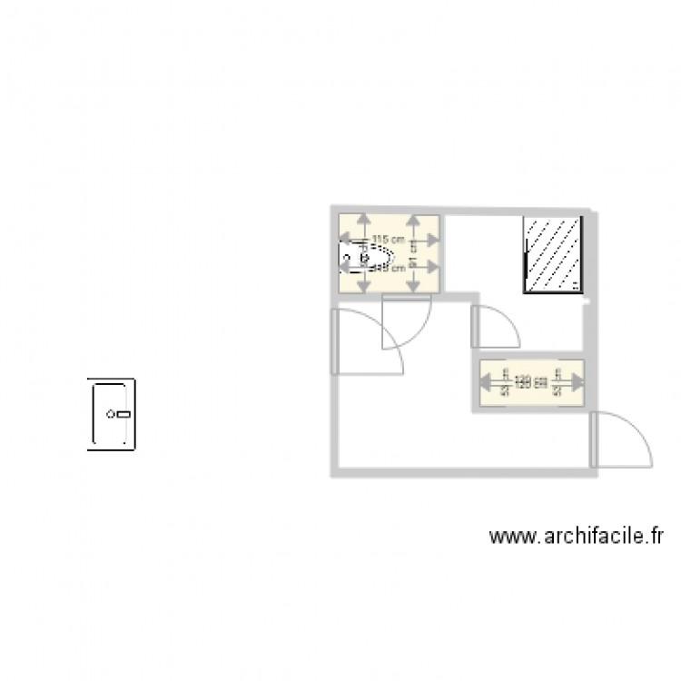 entrée AS actuelle essai 1. Plan de 0 pièce et 0 m2