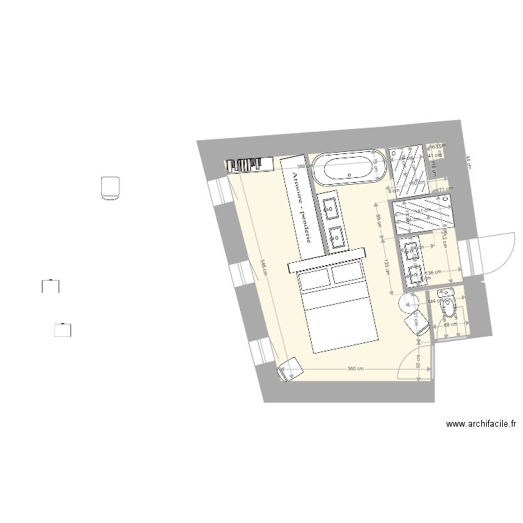 Notre Chambre  sdb 2. Plan de 0 pièce et 0 m2