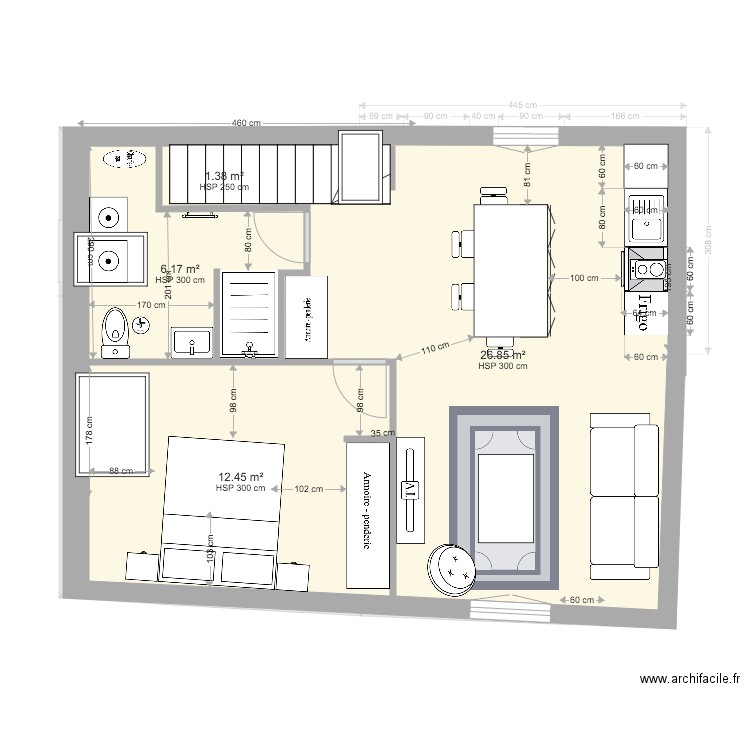 étage 2 projet v14. Plan de 0 pièce et 0 m2