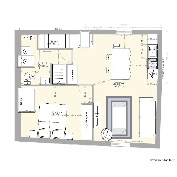 &eacute;tage 2 projet v14. Plan de 