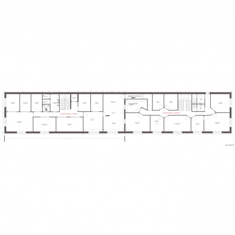 MSA projet 3 niveaux 1 er étage A . Plan de 0 pièce et 0 m2