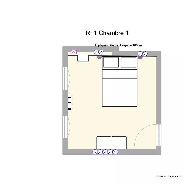 R+1 Chambre 1 Dernier. Plan de 
