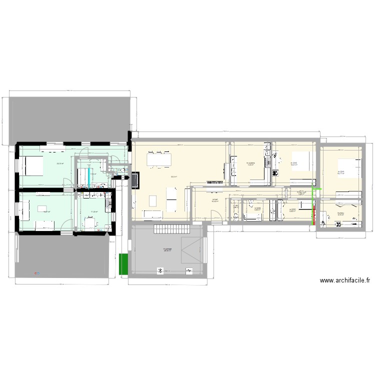 a minima 3. Plan de 18 pièces et 307 m2