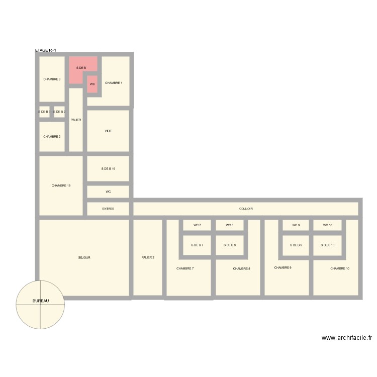 BROUSSAC R1. Plan de 0 pièce et 0 m2