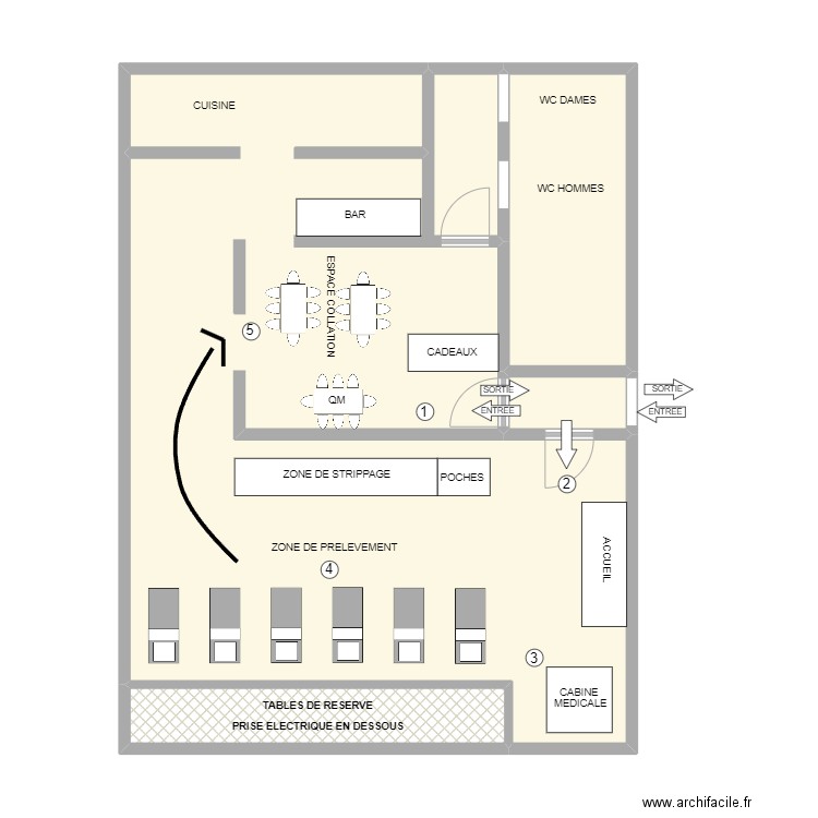 ACOZ. Plan de 4 pièces et 66 m2