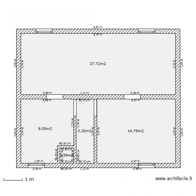 sous sol brie. Plan de 0 pièce et 0 m2