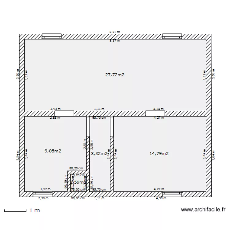 sous sol brie. Plan de 