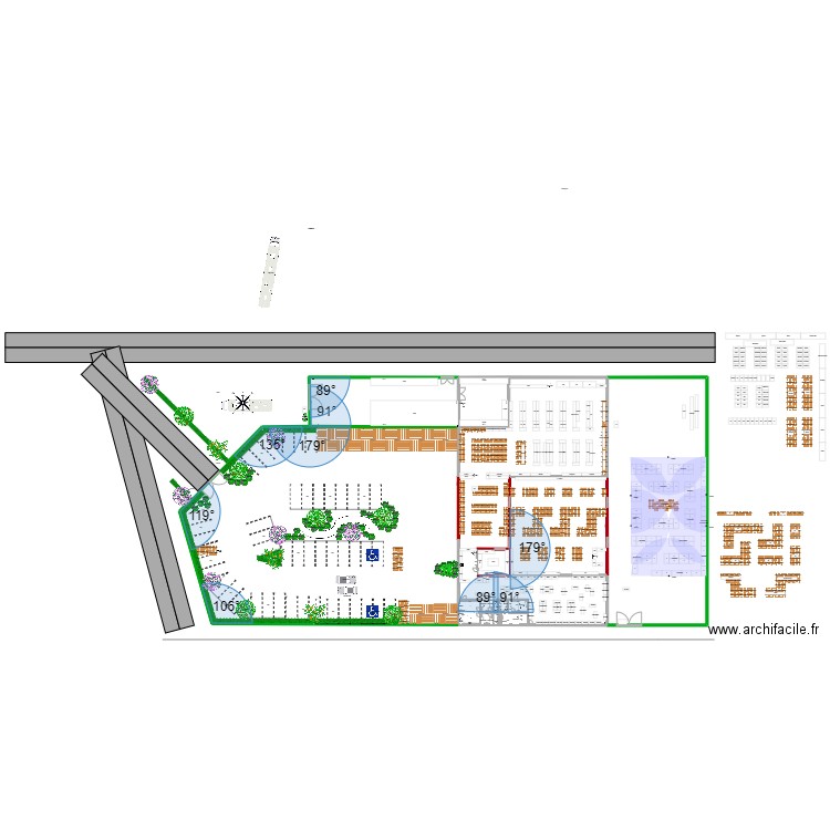 Jardinerie2. Plan de 11 pièces et 2854 m2