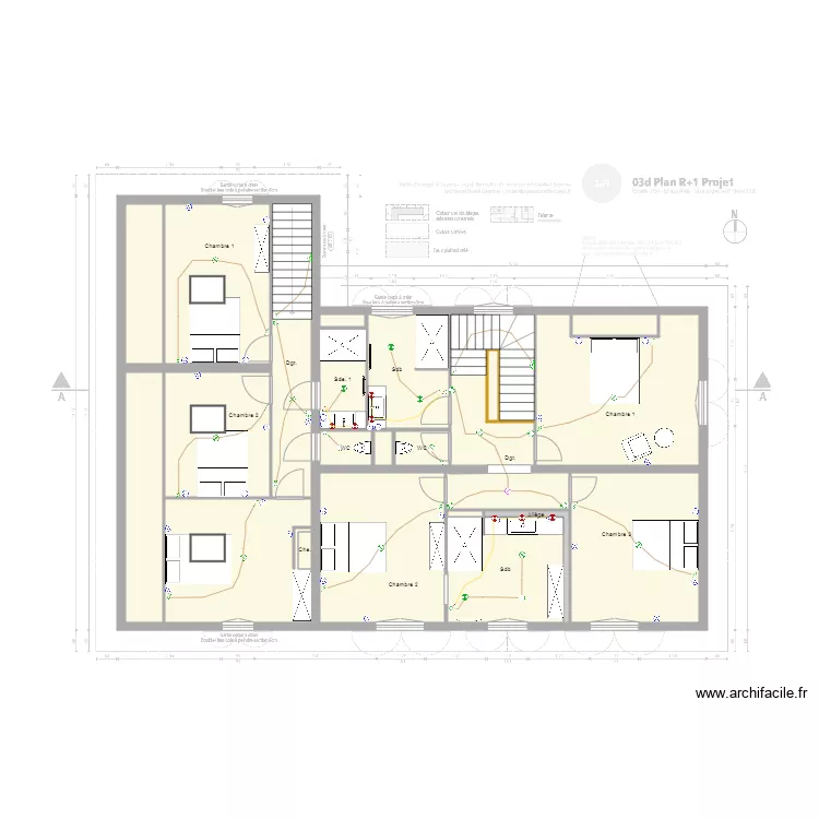 impla &eacute;lec 1. Plan de 