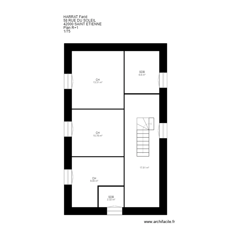 VV HARRAT 42000 ST ETIENNE. Plan de 
