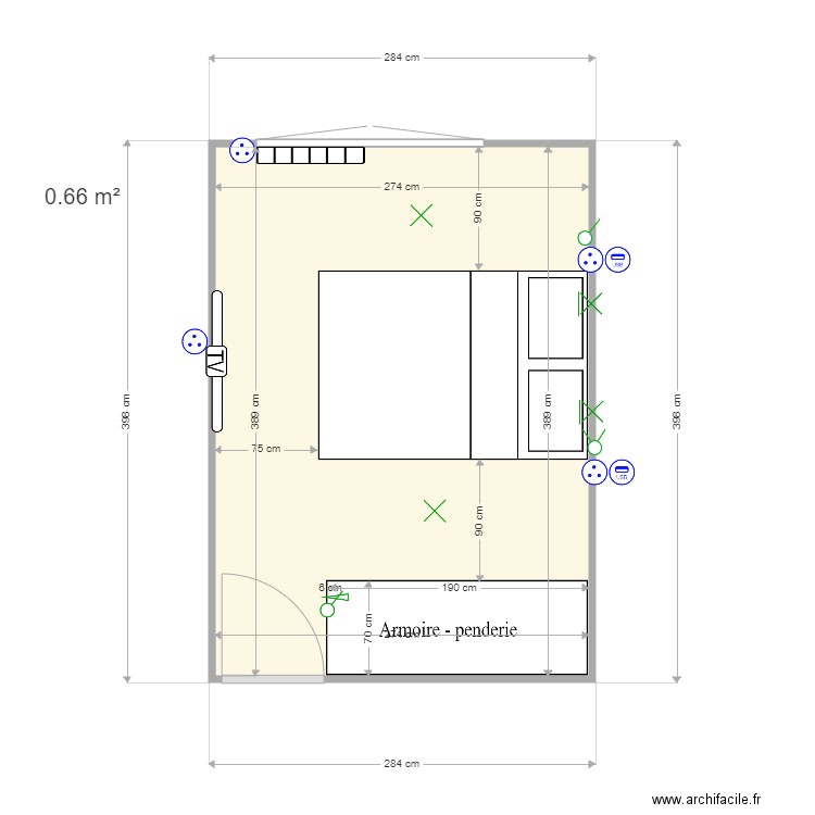 CHAMBRE 1. Plan de 0 pièce et 0 m2