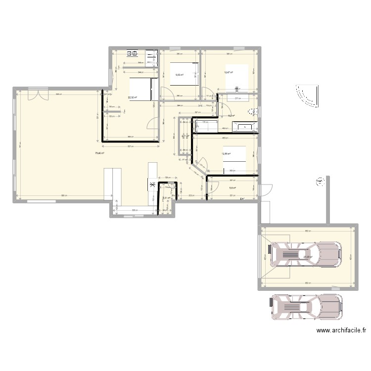 sainte marguerite. Plan de 10 pièces et 183 m2