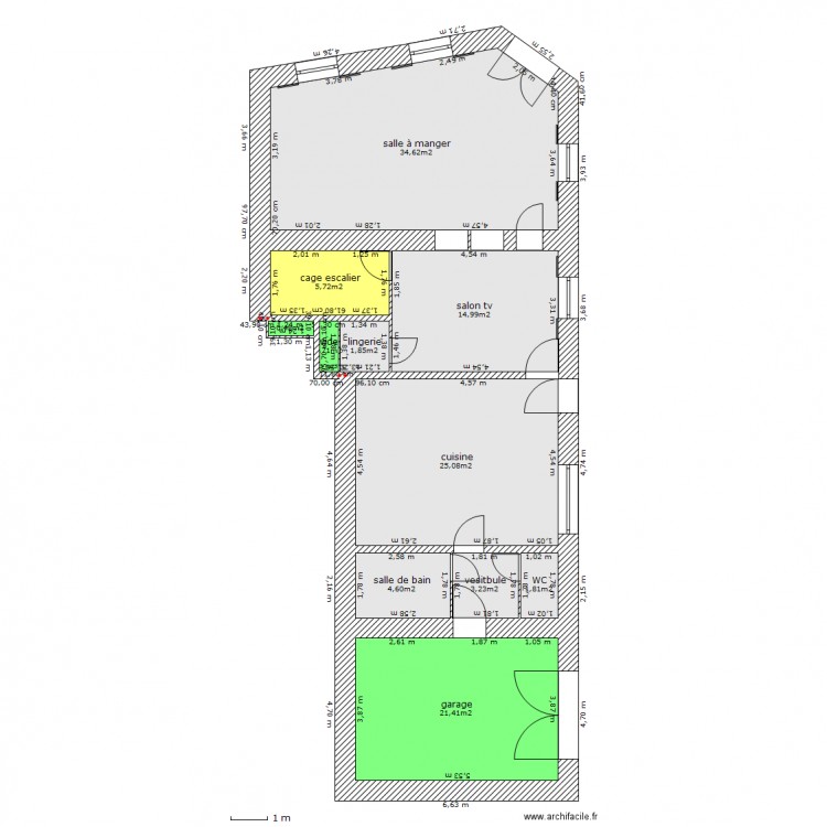 plan maison rdc. Plan de 0 pièce et 0 m2