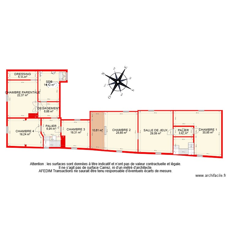 BI 6858 ETAGE. Plan de 0 pièce et 0 m2