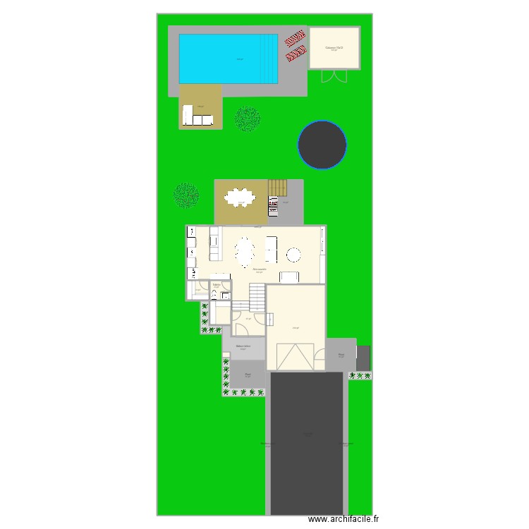 828 Madrigal extérieur mars 2021 piscine creusée 2. Plan de 0 pièce et 0 m2