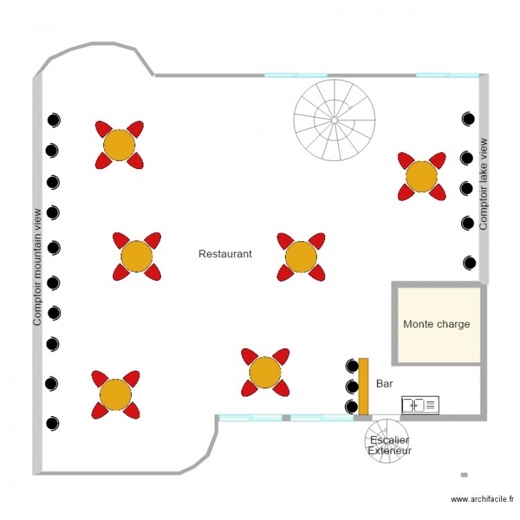 quatrieme etage mirador hotel. Plan de 0 pièce et 0 m2