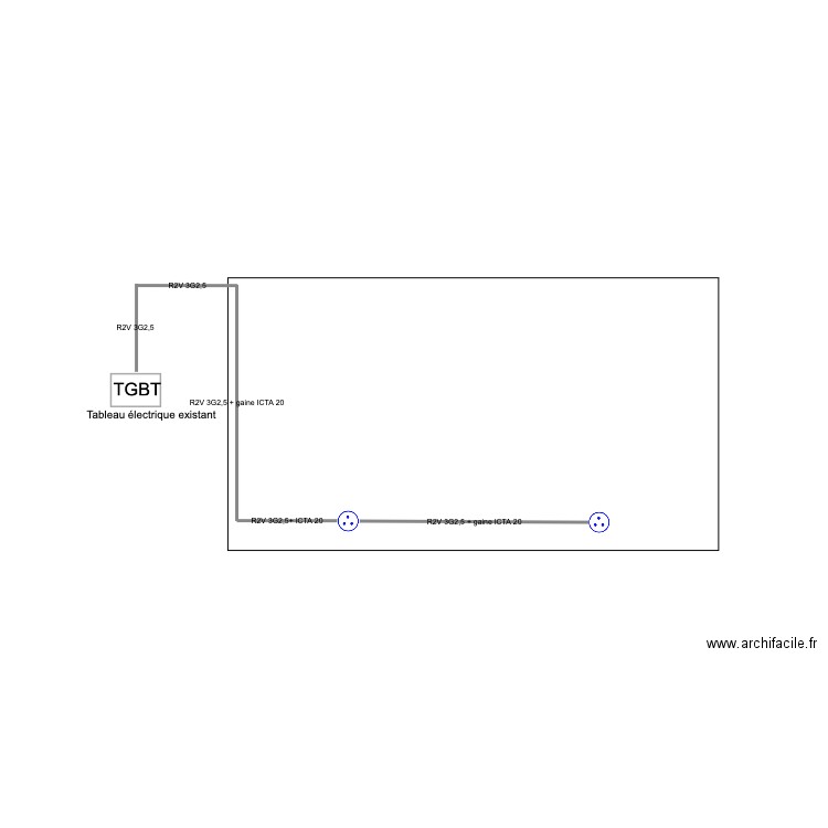 Saint Bres cloison buanderie elec. Plan de 0 pièce et 0 m2
