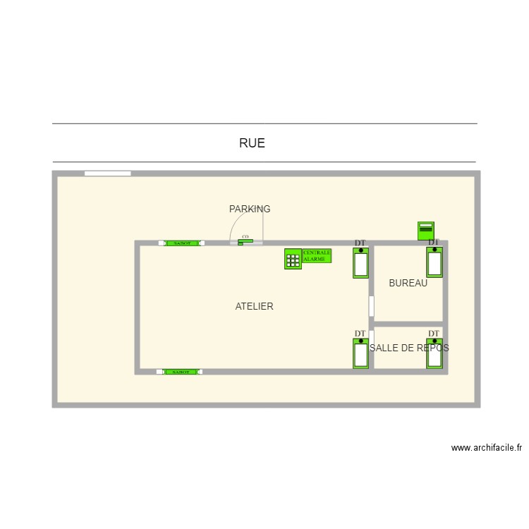 CREA FER ALARME. Plan de 0 pièce et 0 m2