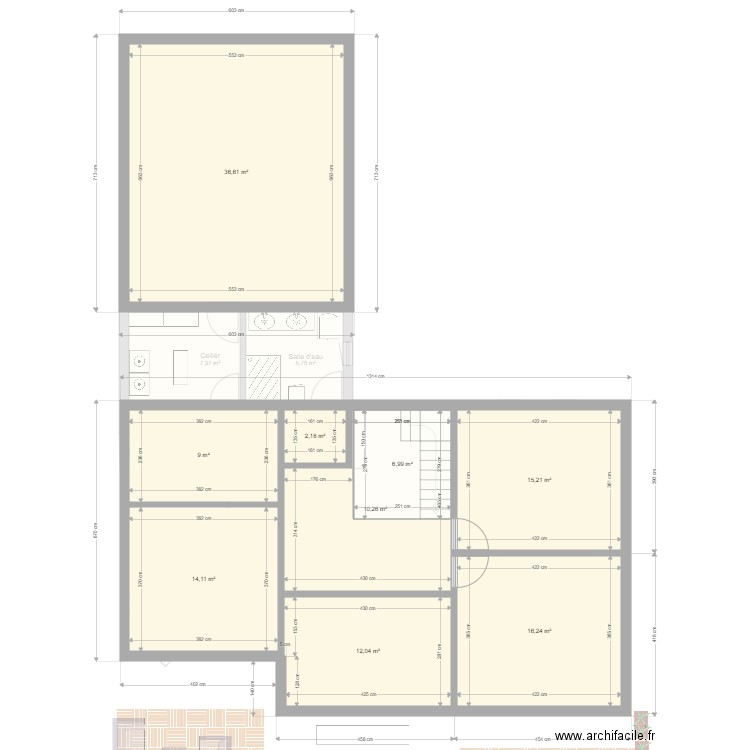 plan avec parcelle voisine ind 8. Plan de 0 pièce et 0 m2