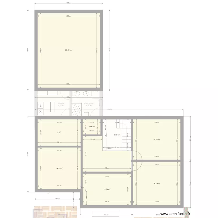 plan avec parcelle voisine ind 8. Plan de 