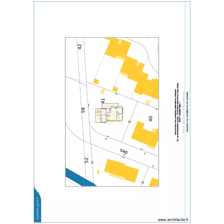 plan SP3C 22012022 cadastre. Plan de 