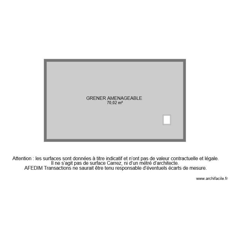 BI 6687 GRENIER. Plan de 