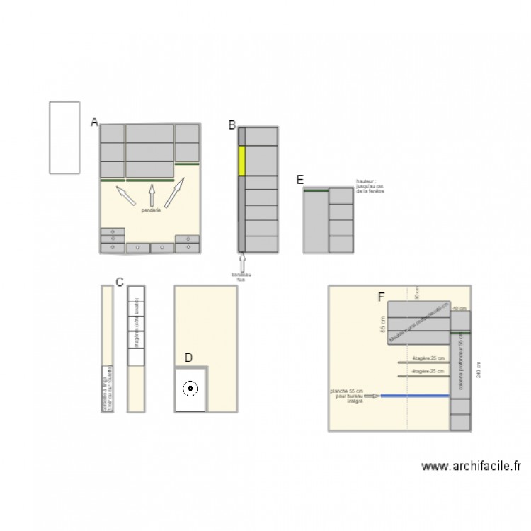 armoires. Plan de 0 pièce et 0 m2