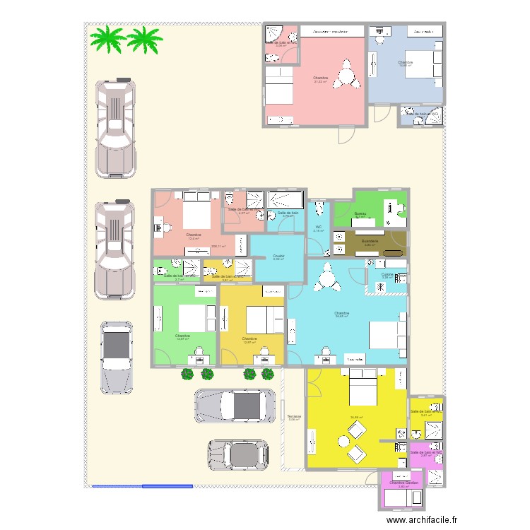 Projet Apparts 231 SNI5. Plan de 0 pièce et 0 m2