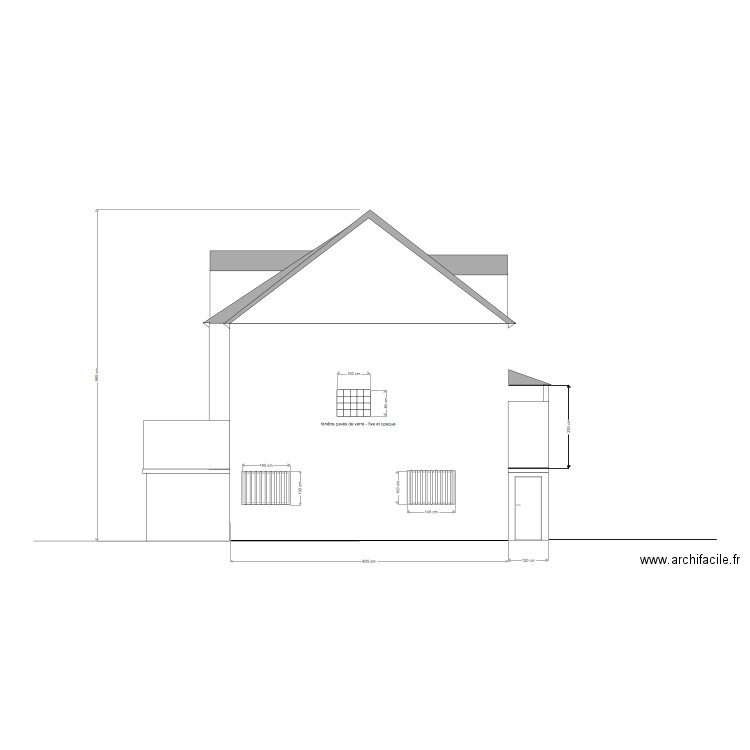  FACADE GUAUCHE PR FERNANDES. Plan de 0 pièce et 0 m2