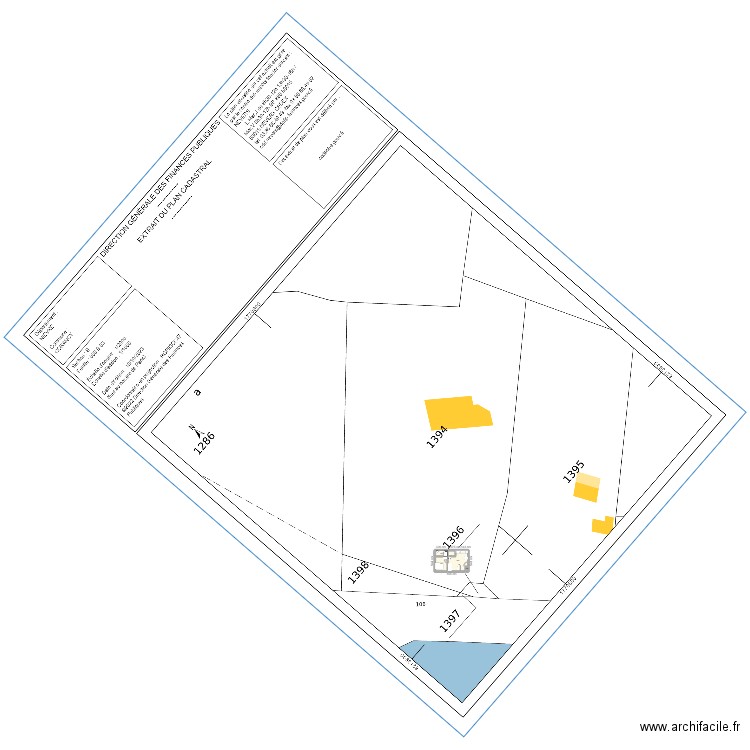 pannecière 2.0 v2 cadastre. Plan de 4 pièces et 39 m2