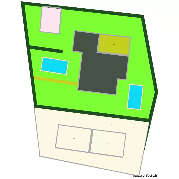 terrain et maison. Plan de terrain et maison. Plan de