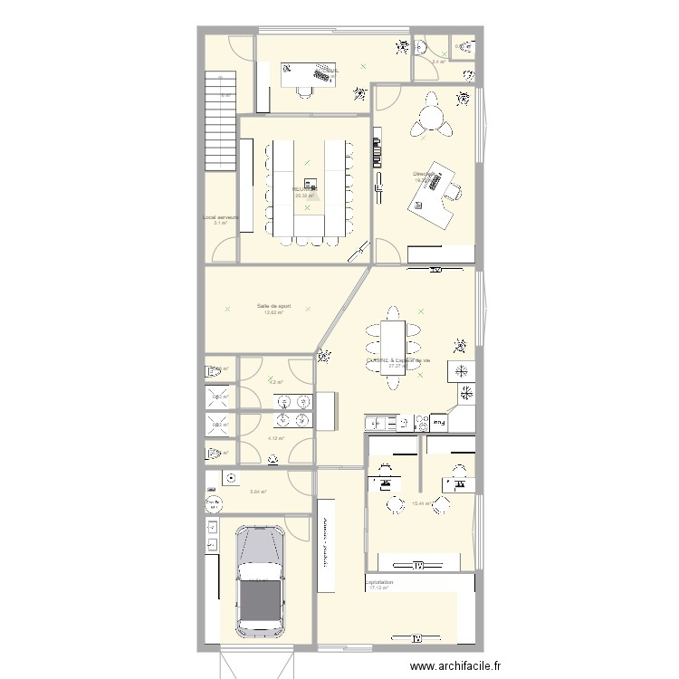 RDC ALIXAN 1 ébauche 1. Plan de 0 pièce et 0 m2