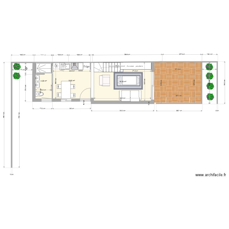 extension garage lot 5 V7. Plan de 4 pièces et 40 m2