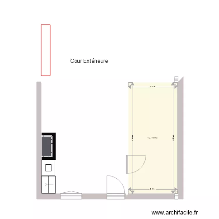 Maison Implantation RDC. Plan de 