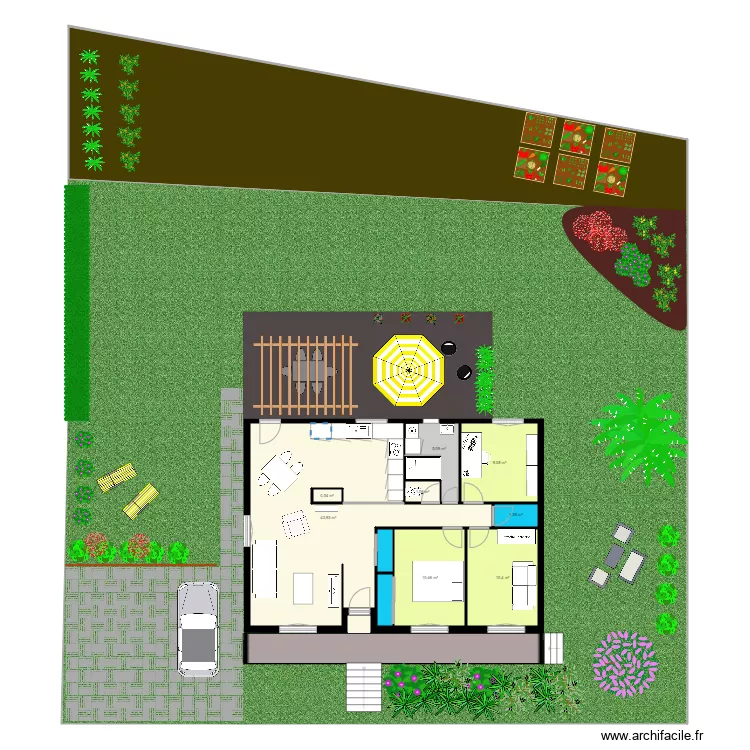 Maison lempdes jardin. Plan de 