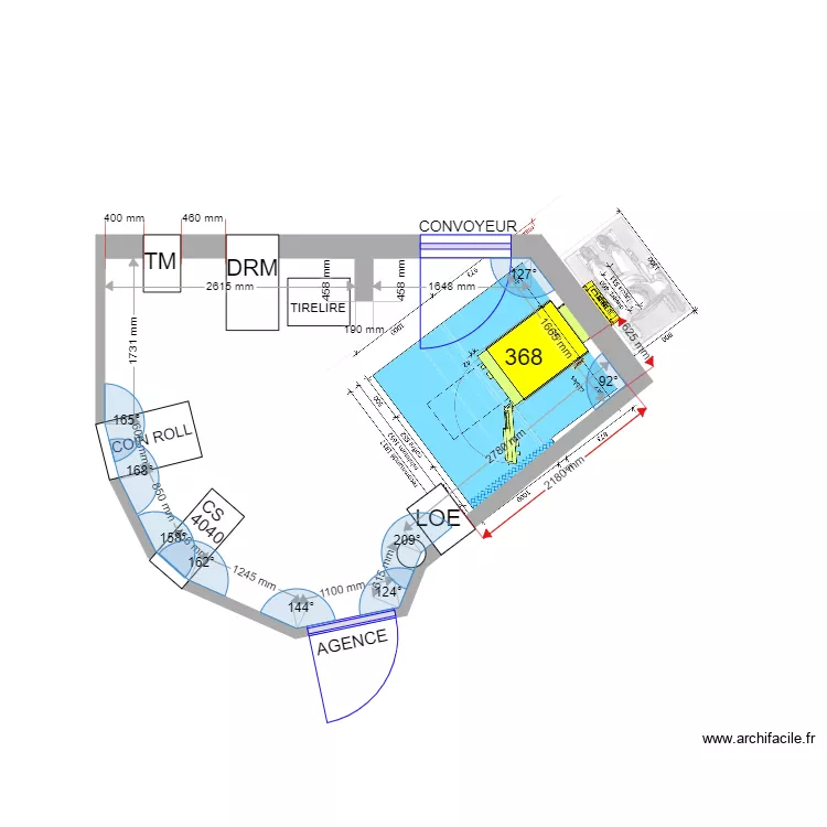 PLAN DE MASSE EXISTANT CALVI 368. Plan de 