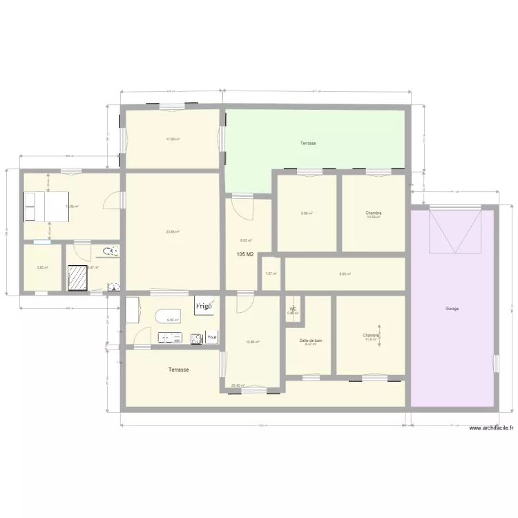 MAISON CORSE modif. Plan de MAISON CORSE modif. Plan de