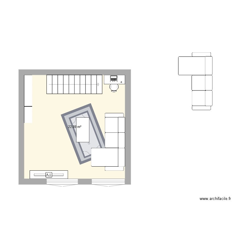 salon. Plan de 0 pièce et 0 m2