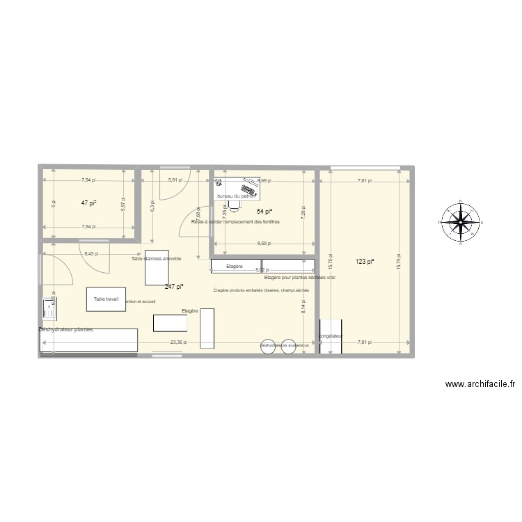 Nouvel espace 2 projet La Cabottine 16 x24+ garage. Plan de 0 pièce et 0 m2