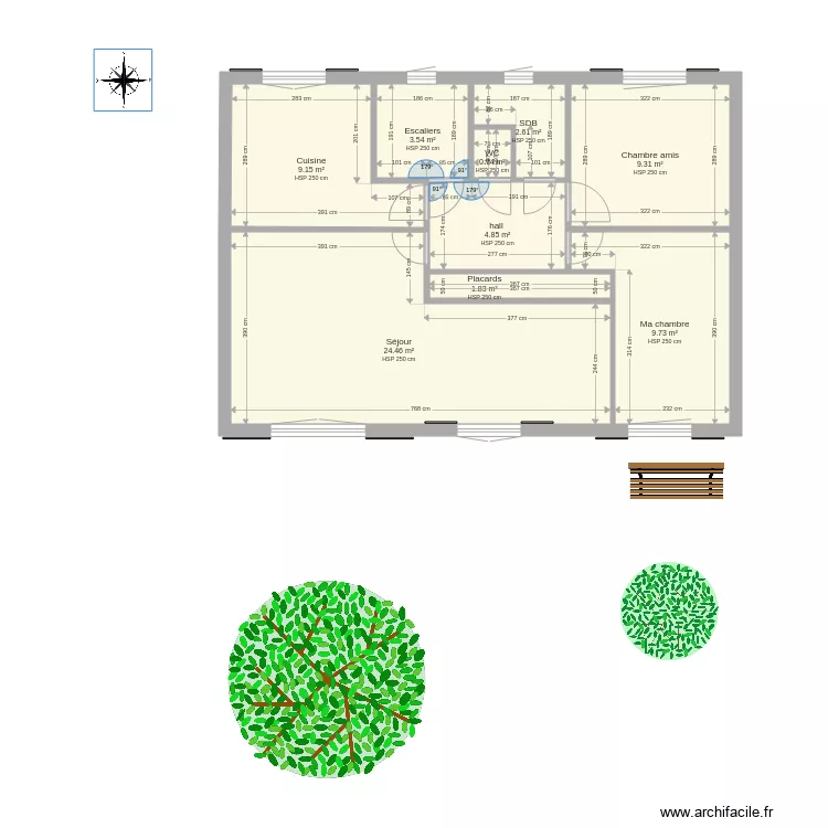 Isaplansorigine. Plan de 