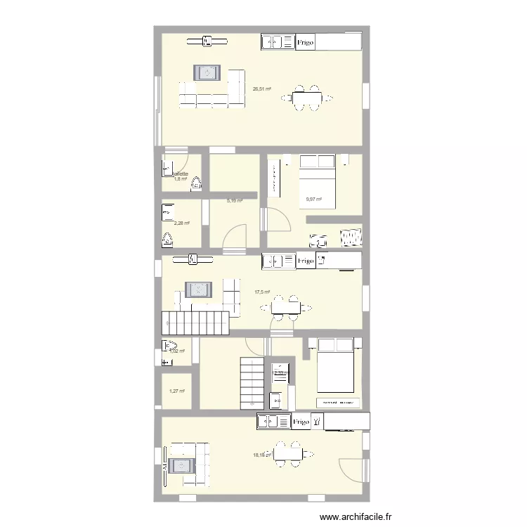 naima maslives gite 2. Plan de 