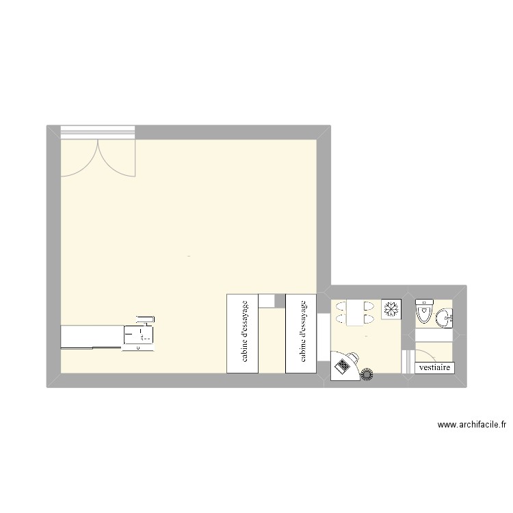 magasin. Plan de 0 pièce et 0 m2