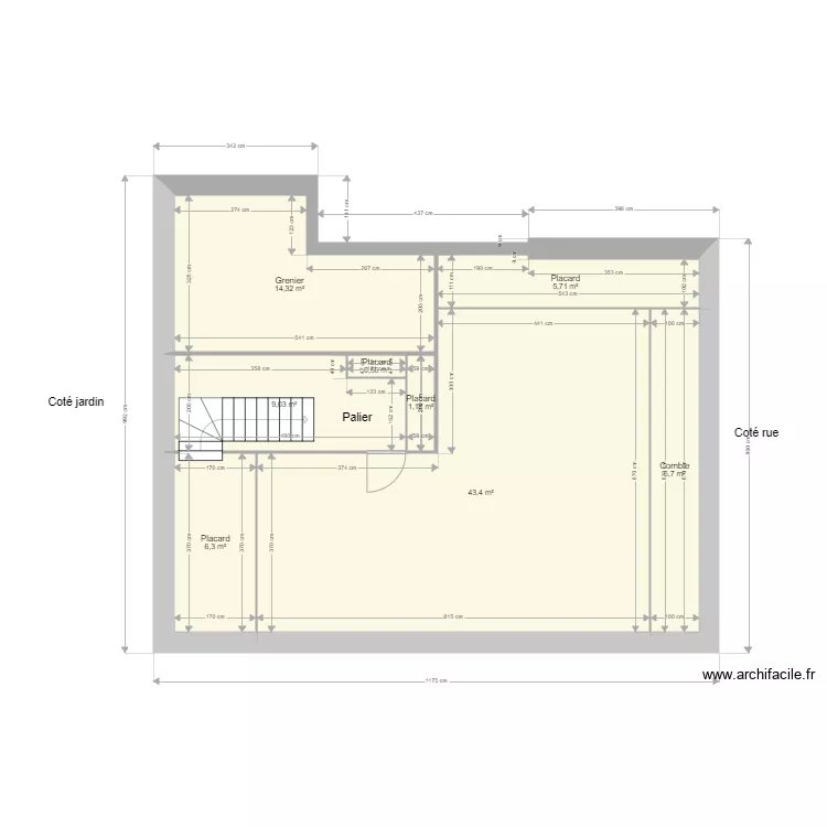 Etage. Plan de 