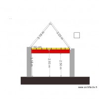 plan coupe au niveau sortie vers jardin option 1 